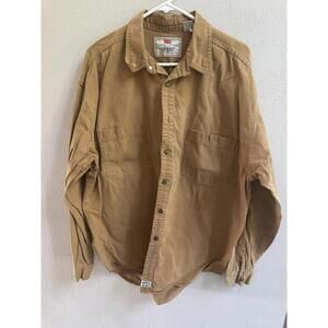 Levi’s Distressed Jacket Button Down Shirt Mens XL Work Farm Casual